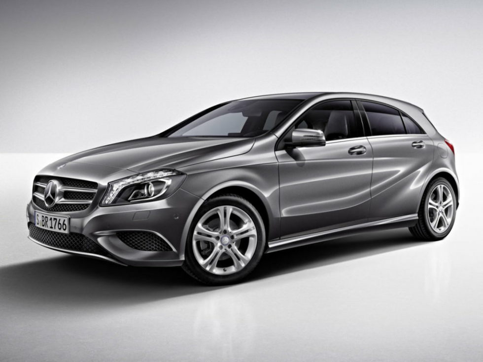 Коврики текстильные "Стандарт" для Mercedes-Benz A-Class (хэтчбек 5 дв / W176) 2012 - 2015, черные, 4шт.