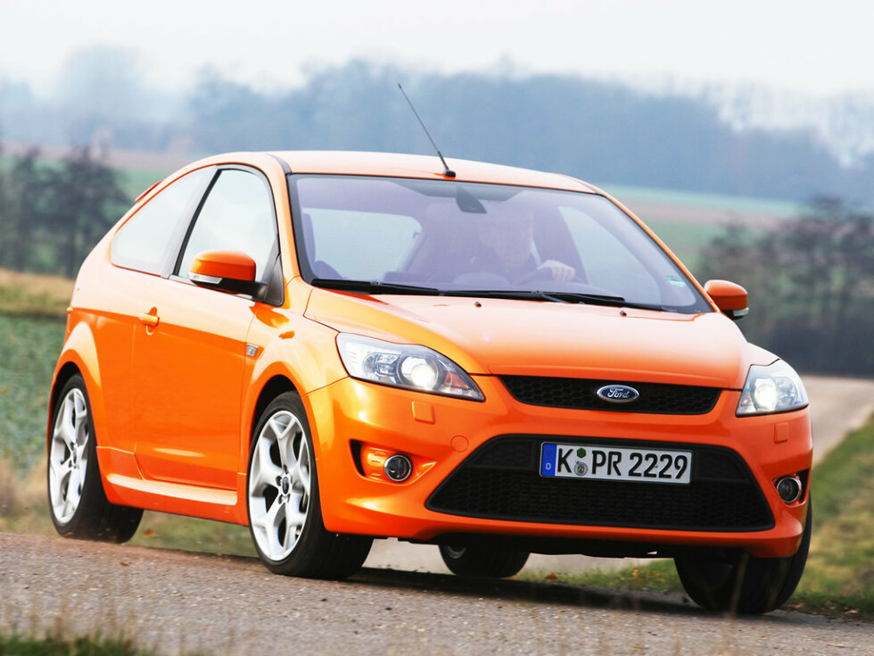 Коврики текстильные "Стандарт" для Ford Focus ST II (хэтчбек 5 дв / CB4) 2008 - 2010, черные, 5шт.