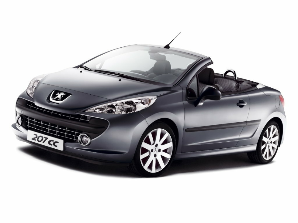 Коврики текстильные "Классик" для Peugeot 207 (кабриолет) 2007 - 2009, черные, 4шт.