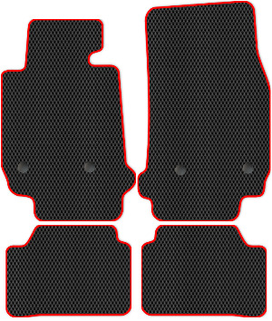Коврики ЭВА "Ромб" для BMW 1-Series II (хэтчбек 5 дв / F20) 2011 - 2015, черные, 4шт.