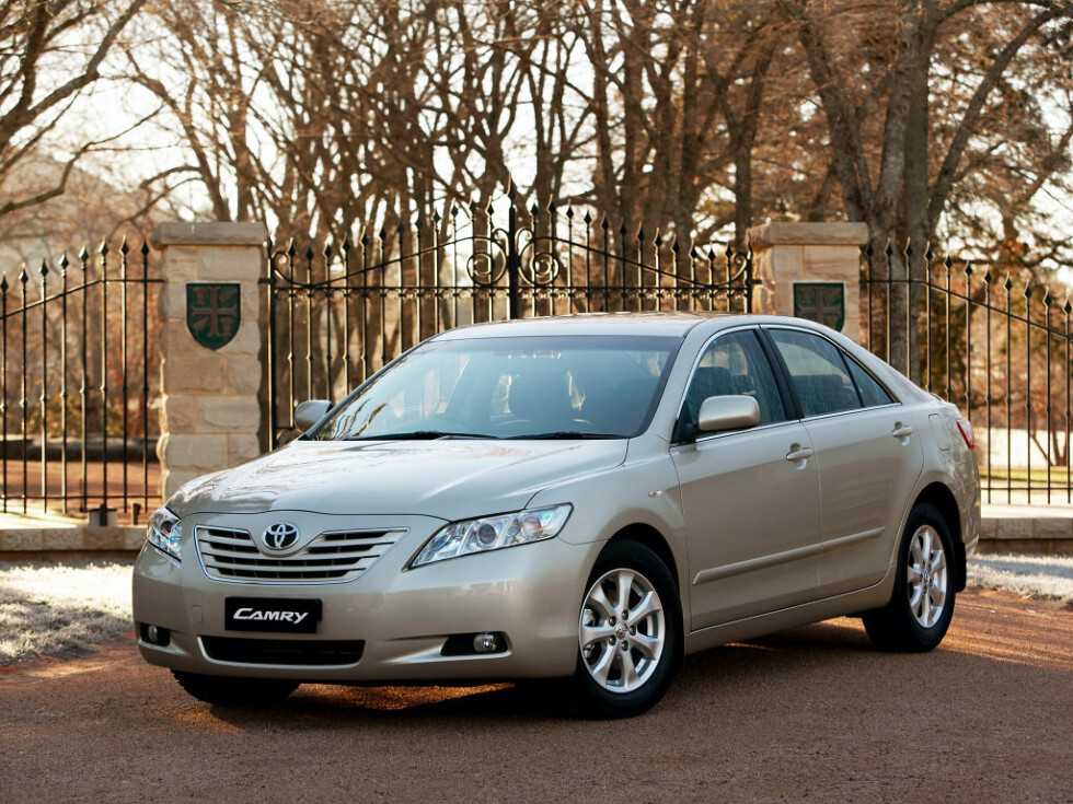 Коврики ЭВА "EVA ромб" для Toyota Camry (седан / XV40) 2006 - 2009, серые, 4шт.