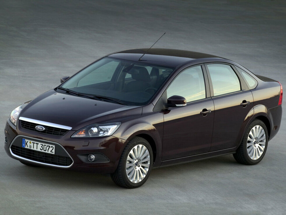 Коврики текстильные "Стандарт" для Ford Focus II (седан / CB4) 2007 - 2011, черные, 2шт.